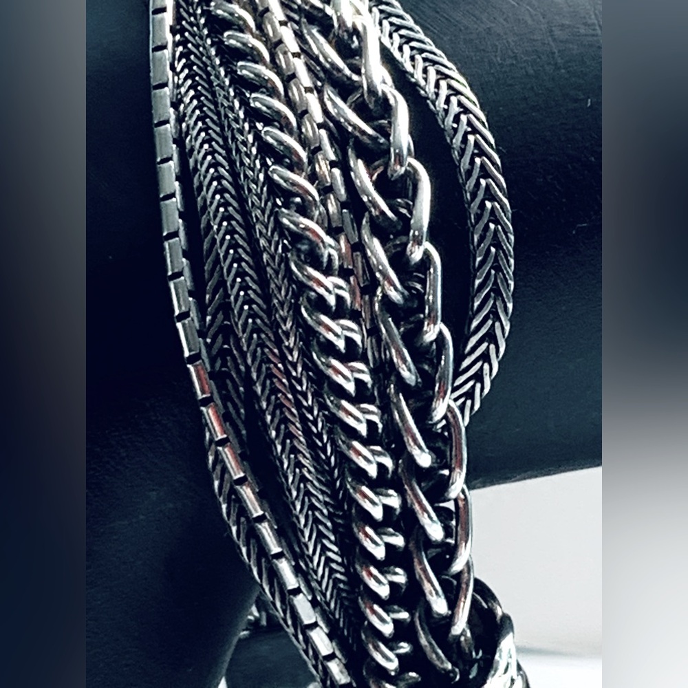 Silpada Sterling TALK OF THE TOWN Mixed Chain 3-Station Bali-Inspired Bracelet - Picture 6 of 16